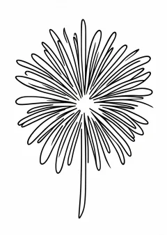花火の塗り絵