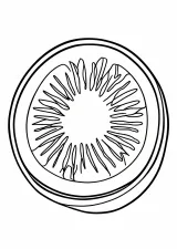 数字ぬりえ・キウイ（脳トレ）