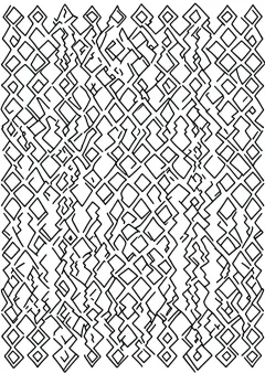 菱文様の塗り絵