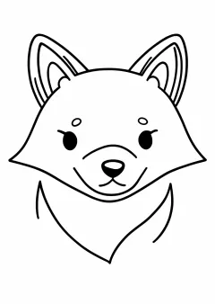 数字ぬりえ・きつね（脳トレ）