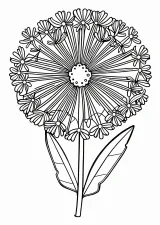 たんぽぽの塗り絵