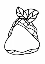 桜餅の塗り絵