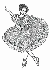 ドガ風の塗り絵
