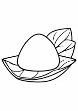 草餅の塗り絵
