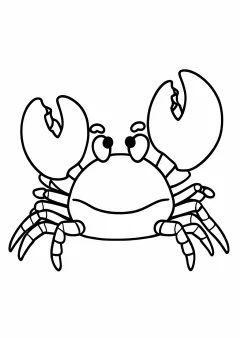 かにの塗り絵