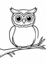 ふくろうの塗り絵