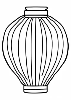 提灯の塗り絵