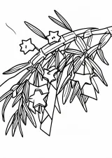七夕の塗り絵