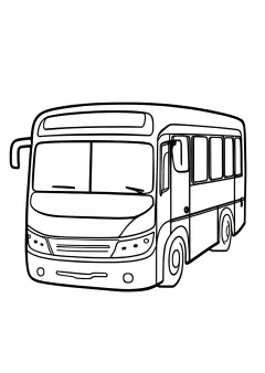 数字ぬりえ・バス（脳トレ）