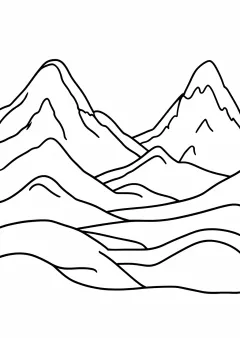 霞の塗り絵