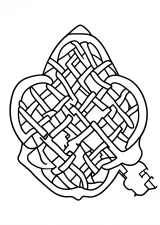 紗綾形文様の塗り絵