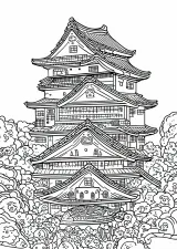 彦根城の塗り絵