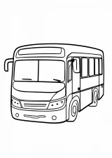 数字ぬりえ・バス（脳トレ）