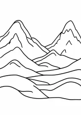 霞の塗り絵