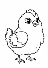 ひよこの塗り絵
