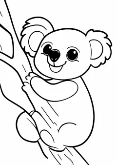 コアラの塗り絵