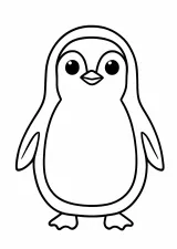 ペンギンの塗り絵