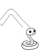 ひらがな「へ」の塗り絵