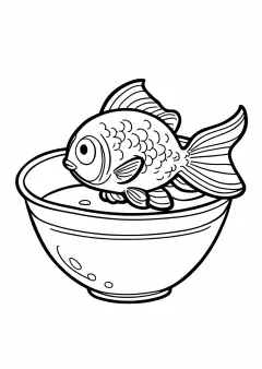 金魚の塗り絵