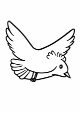 青い鳥の塗り絵