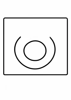 日本の国旗（日の丸）の塗り絵