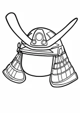 兜の塗り絵