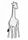 キリンの塗り絵