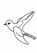 つばめの塗り絵