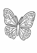 ちょうちょの塗り絵
