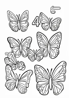 かずあわせ「4+5」の塗り絵