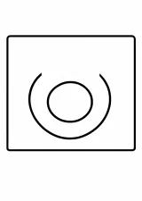 日本の国旗（日の丸）の塗り絵