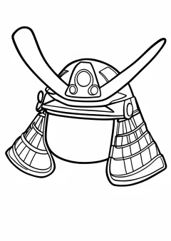 兜の塗り絵