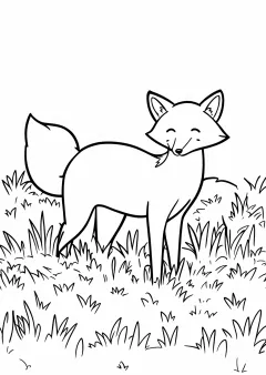 きつねの塗り絵