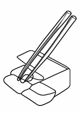 箸の塗り絵
