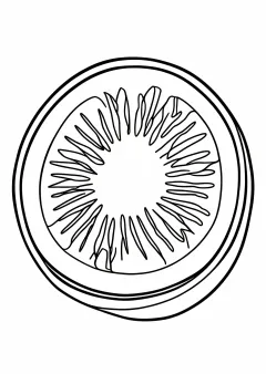 数字ぬりえ・キウイ（脳トレ）