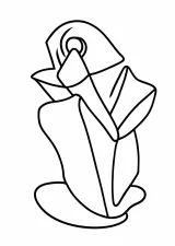 ブランクシュ風の塗り絵