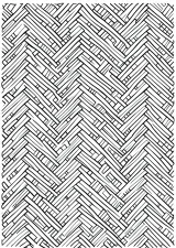 網代文様の塗り絵