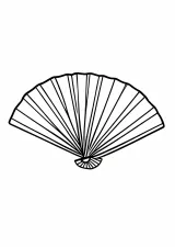 扇子の塗り絵