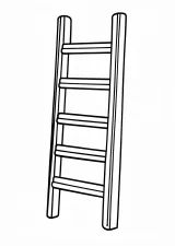 はしごの塗り絵