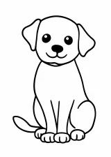数字ぬりえ・いぬ（脳トレ）