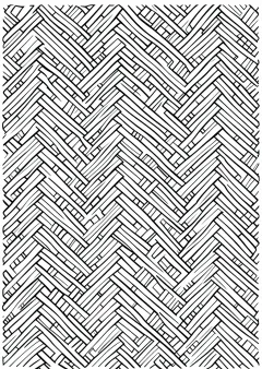 網代文様の塗り絵