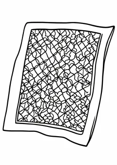 手ぬぐいの塗り絵