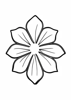 梅鉢文様の塗り絵