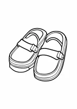 下駄の塗り絵