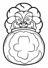 鏡餅の塗り絵