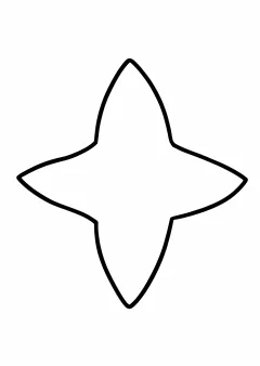 桔梗の花の塗り絵