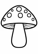 数字ぬりえ・きのこ（脳トレ）