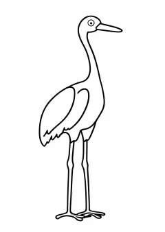鶴の塗り絵