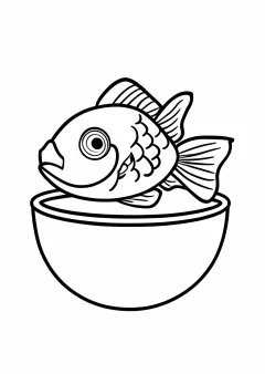 金魚の塗り絵
