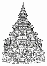 五稜郭の塗り絵